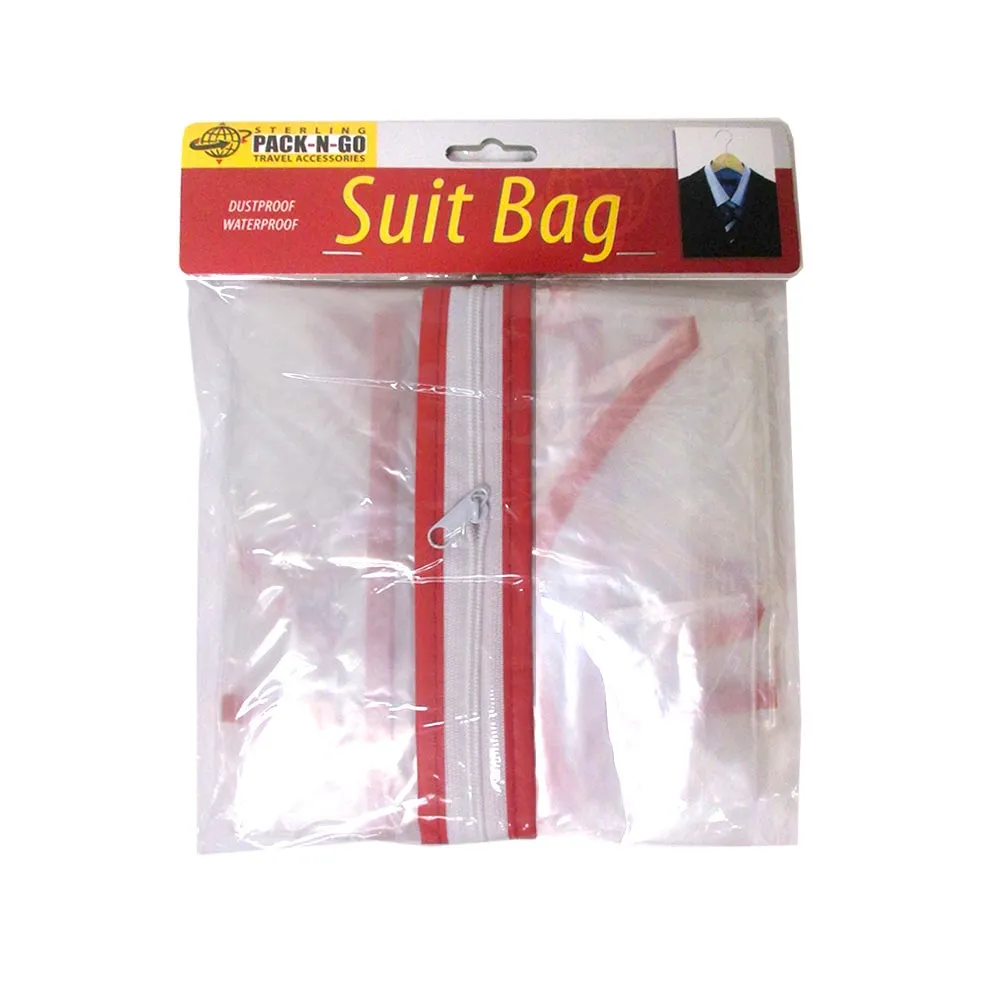 12X Clear Garment Bag Foldable 34" Suit Dress Jacket Cover Zipper Travel Storage