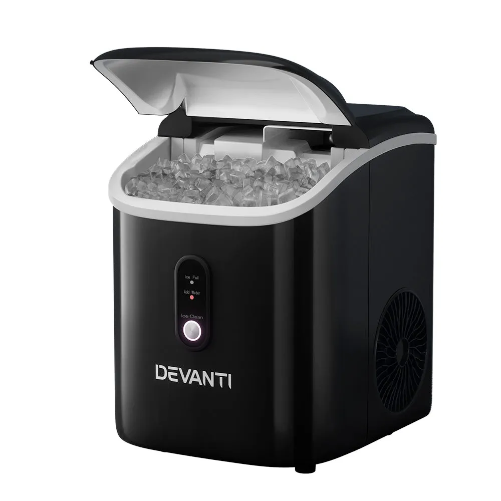 15kg Fast Nugget Ice Maker, Alarms, Compact - Devanti