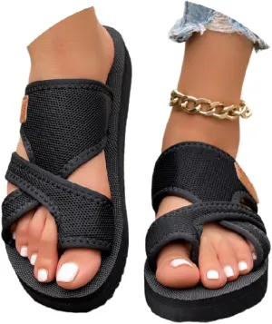 2025 Breathable Mesh Sandals for Women Avylays Orthopedic Sandals Women's Hollow Mesh Slide Sandals Arch Support Beach Slides