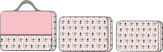 3 Piece Packing Cube Set Champagne