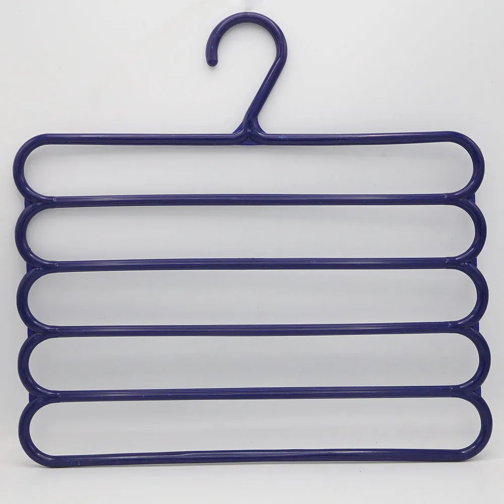 5 Layer Anti Slip Hangers 2 Piece Set - Blue