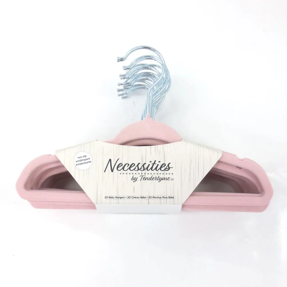 Amor Bebe by TenderTyme 19-Pack Non-Slip Design Baby Hangers - Pink (91042) (Open Box)