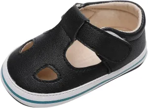 Baby Boy Crib Sandals Toddler Girls Boys Shoes Sandals Flat Bottom Non Slip Half Open Toe Slip Boys Sandal