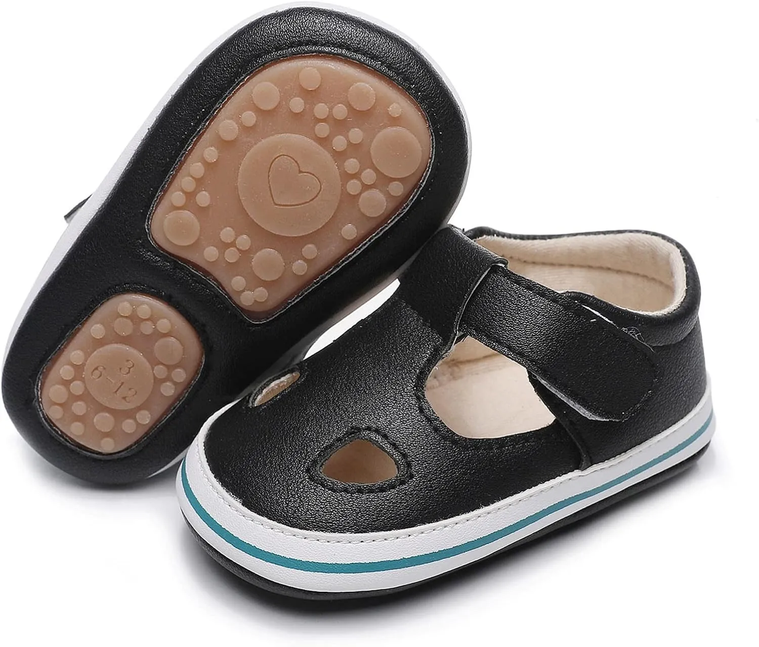 Baby Boy Crib Sandals Toddler Girls Boys Shoes Sandals Flat Bottom Non Slip Half Open Toe Slip Boys Sandal