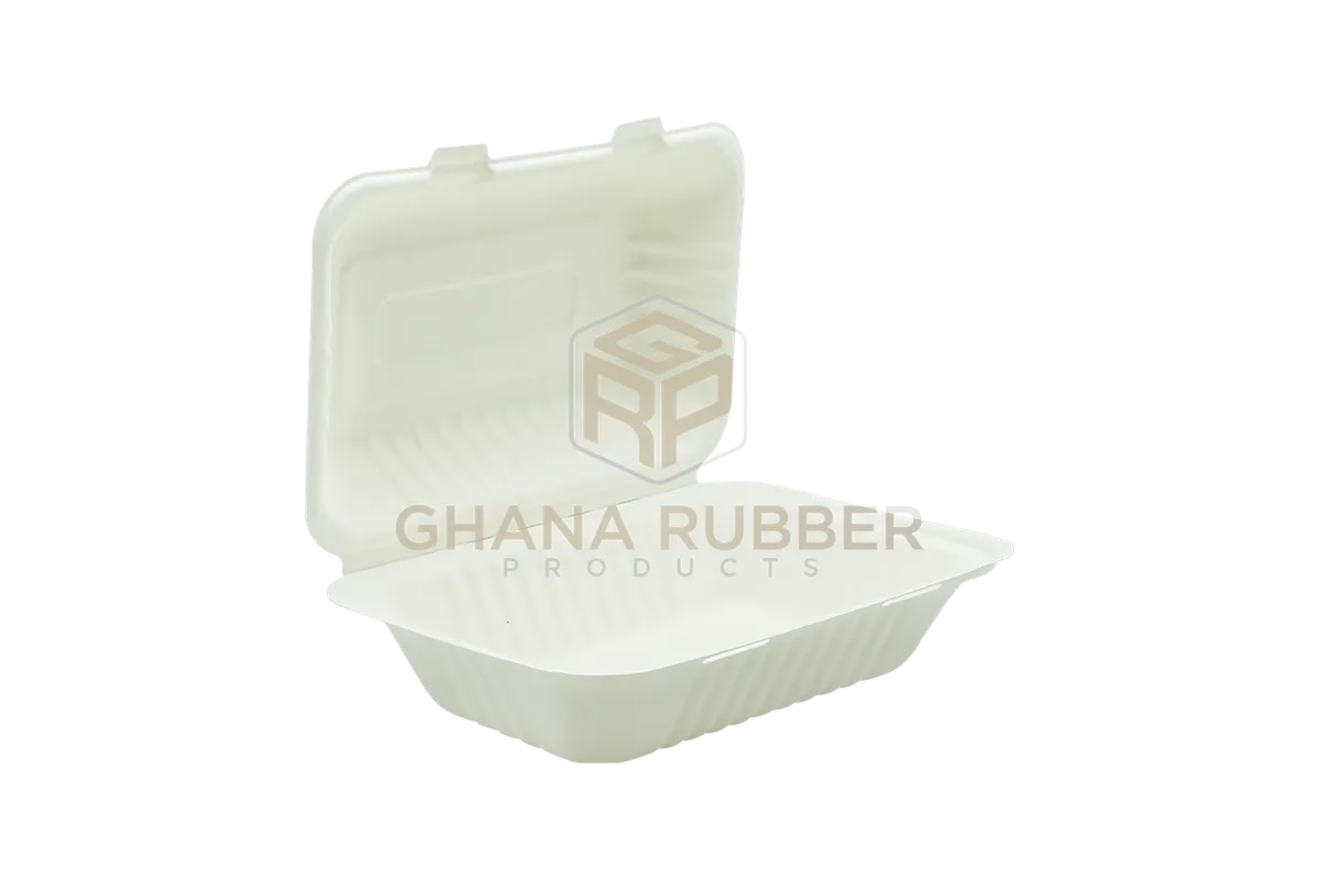 Bagasse Clamshell Boxes 9" x 6"