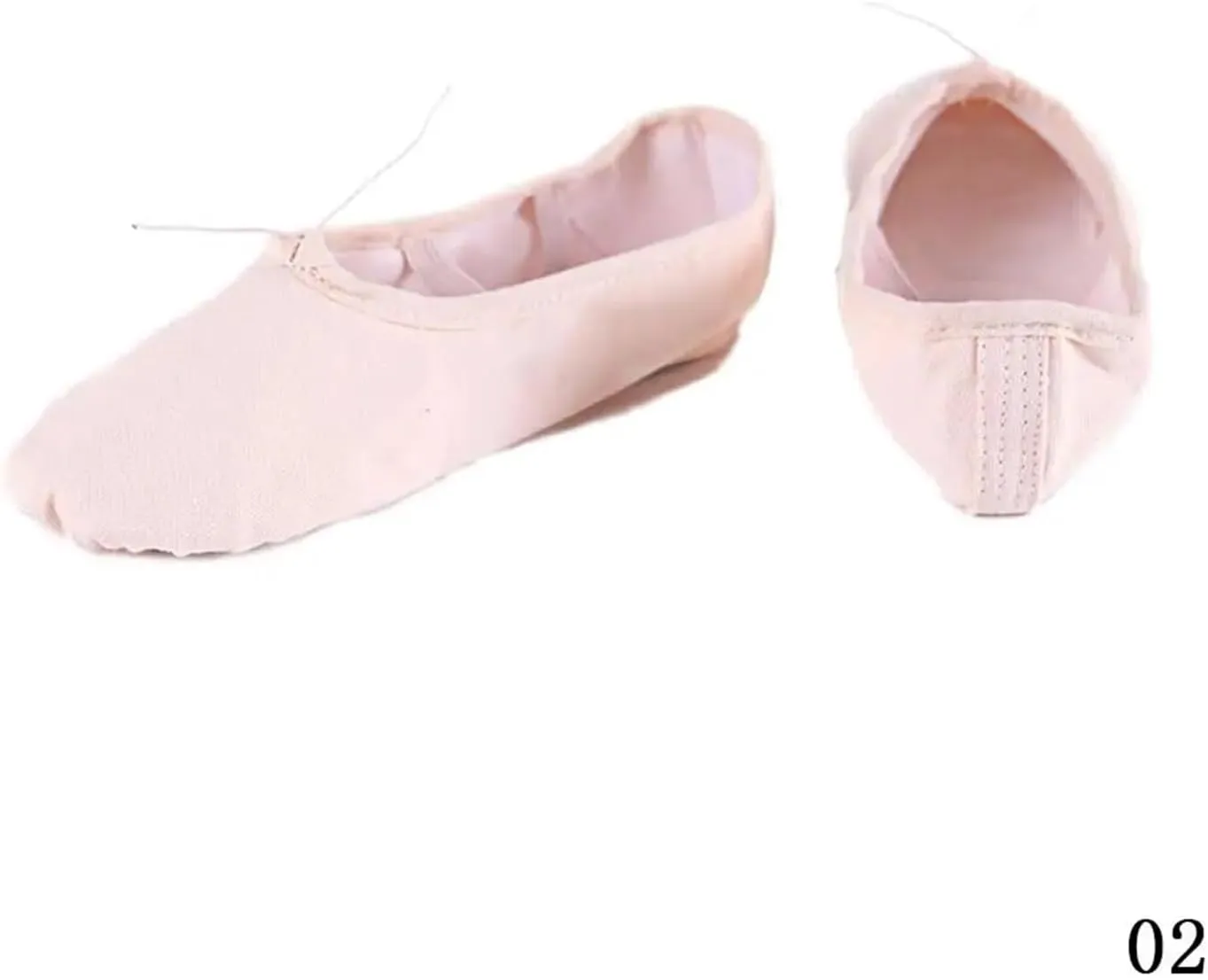 Ballet Shoes Girls Flat Canvas Head Black White Soft Ballet Slippers Ballet Belly Gym Yoga Dance Shoes Kids Woman Man for Girls Toddler Ballet Slippers(Beige,27)