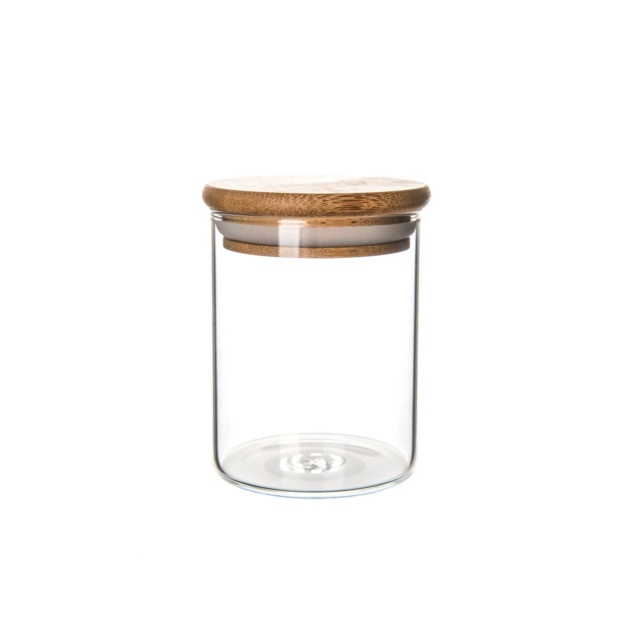 Bamboo Glass Jars Large Pantry Container Pack
