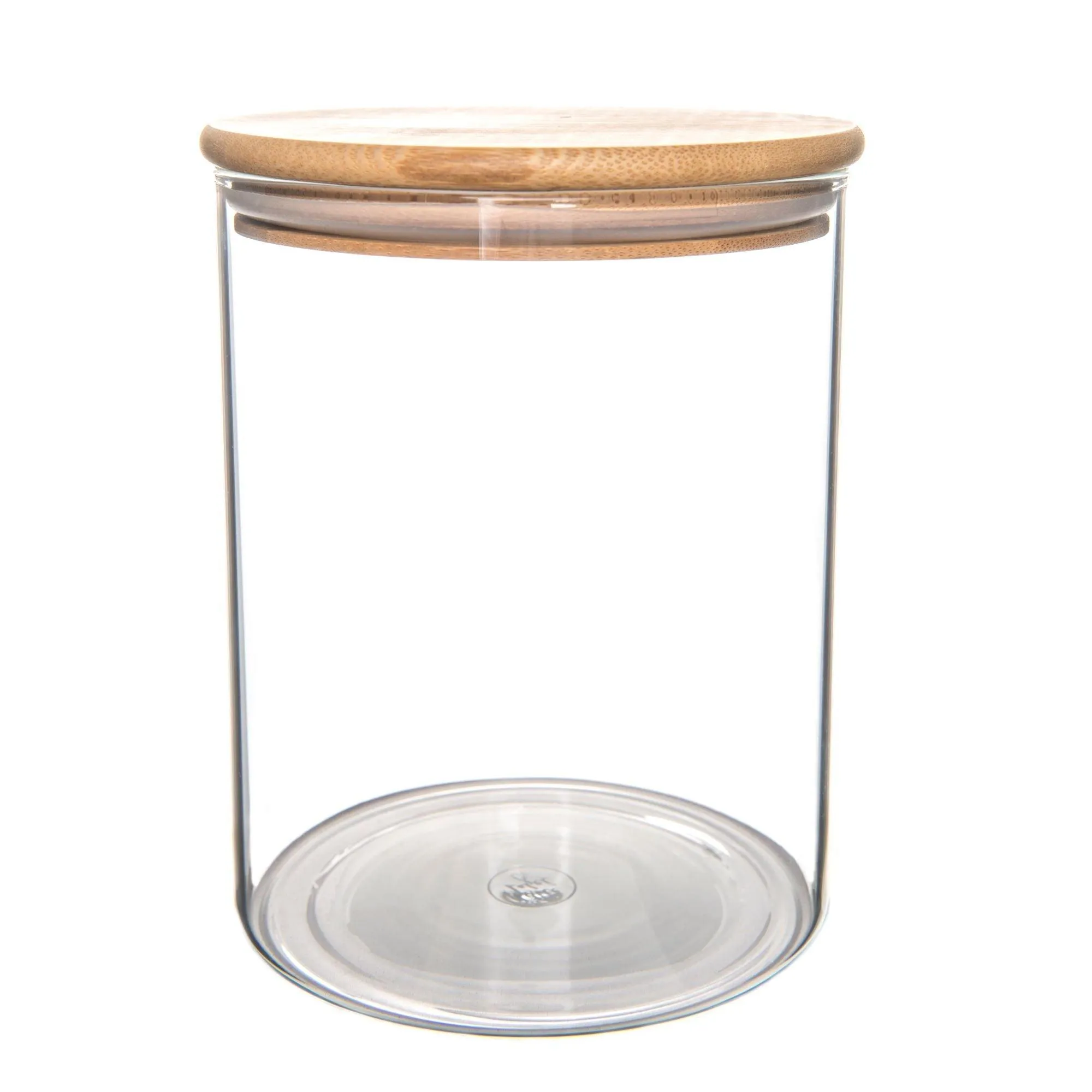 Bamboo Glass Jars Large Pantry Container Pack