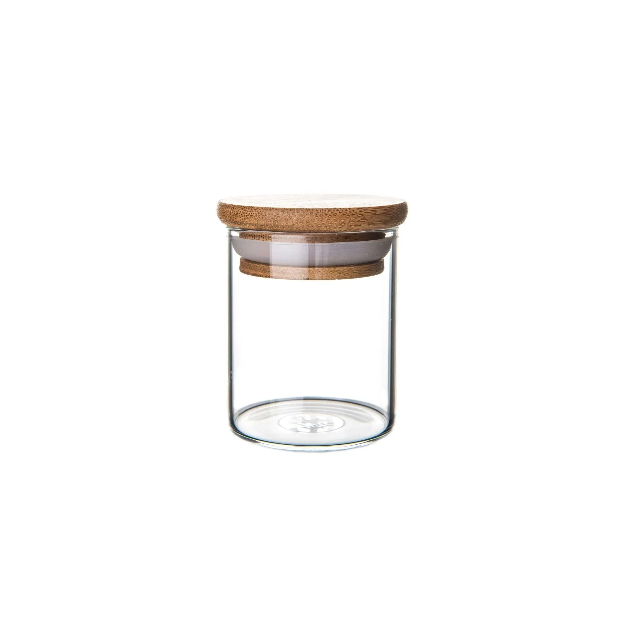 Bamboo Glass Jars Large Pantry Container Pack