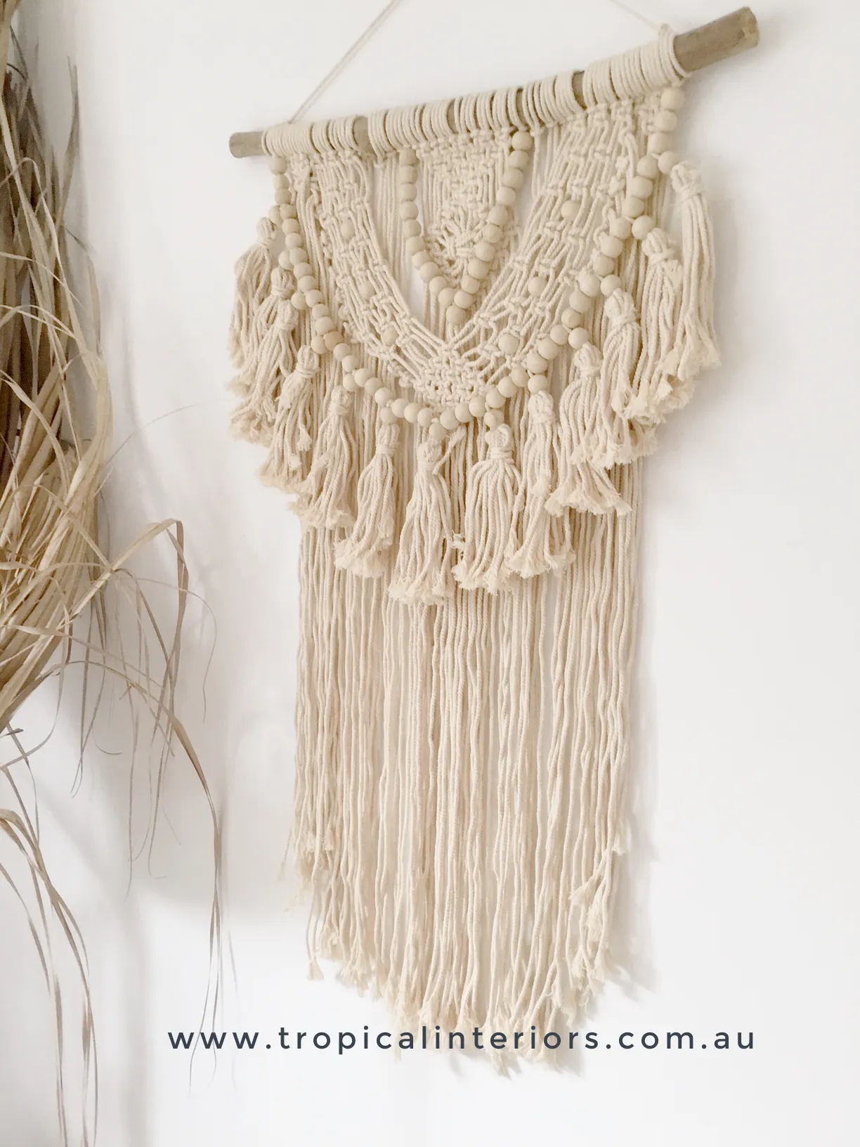 BOHO Macram & Bead Wall Hanging