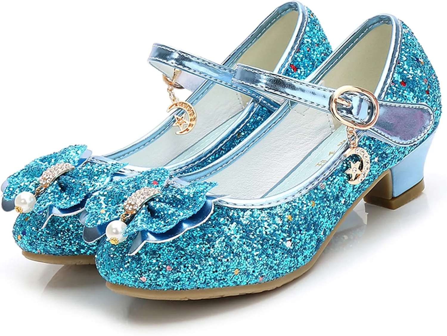 Cadidi Dinos Girls Dress Shoes Wedding Party Heel Mary Jane Princess Flower Shoes (Toddler/Little Kid/Big Kid)