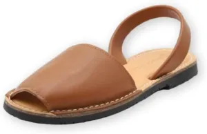 Classic Flat Sandals for Women  Dressy Soft Leather Peep Toe Womens Flat Sandals, Casual Slip on Flats