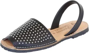 Classic Flat Sandals for Women  Dressy Soft Leather Peep Toe Womens Flat Sandals, Casual Slip on Flats