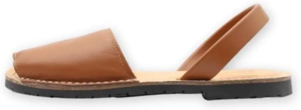 Classic Flat Sandals for Women  Dressy Soft Leather Peep Toe Womens Flat Sandals, Casual Slip on Flats