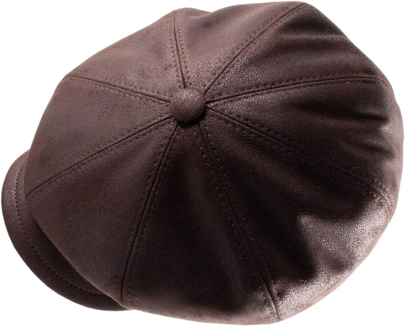 Classic Marsigliese Vegan Leather Flat Cap Water Repellent