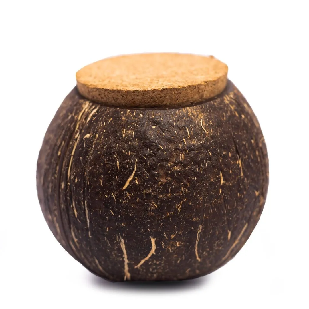 Coconut Shell Tight Storage Containers with Lid (Set of 1)