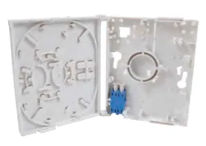 Compact Wall Box with fiber management ring and splice tray(white)