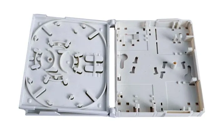 Compact Wall Box with fiber management ring and splice tray(white)