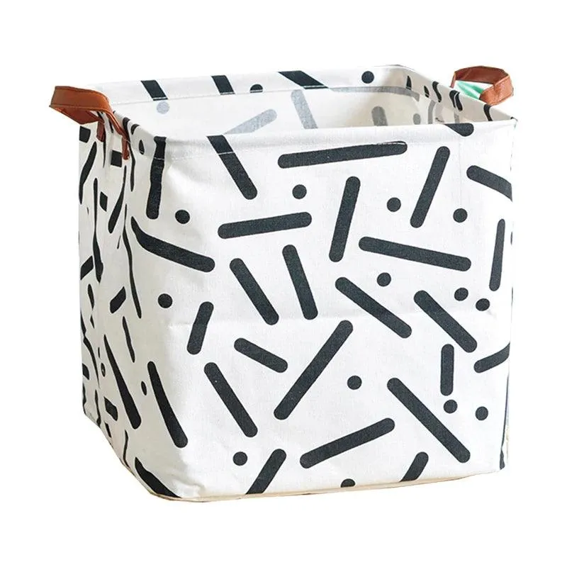 Cube Folding Canvas Storage Basket