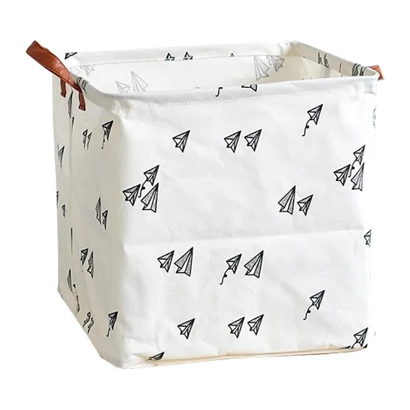 Cube Folding Canvas Storage Basket