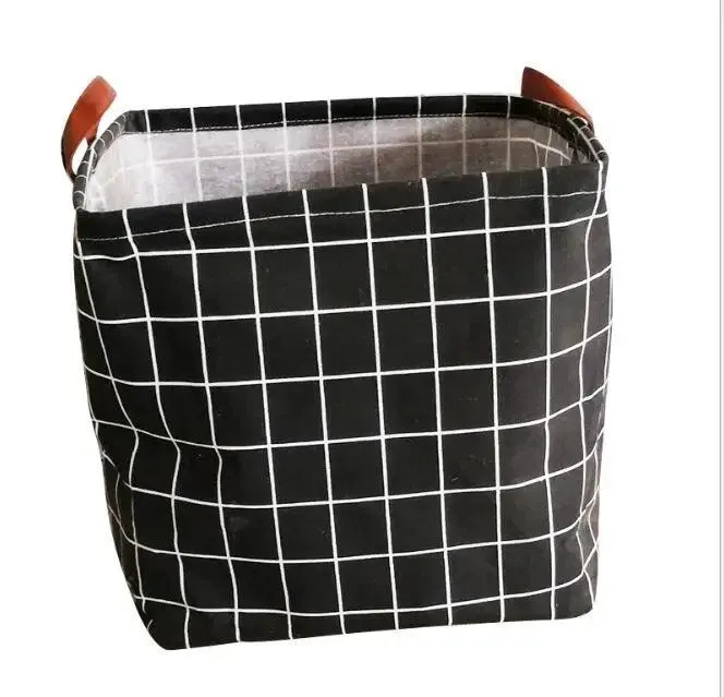 Cube Folding Canvas Storage Basket