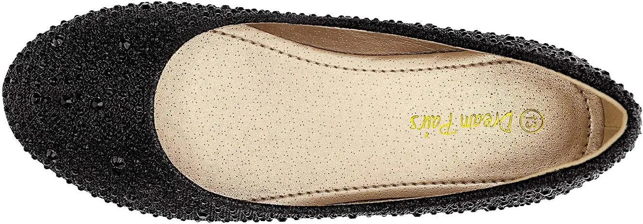 DREAM PAIRS Girls Dress Shoes Slip on Ballerina Flats for Wedding/Party