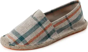 Espadrilles for Men with Flat Slip-on Fashion Casual Classic Canvas