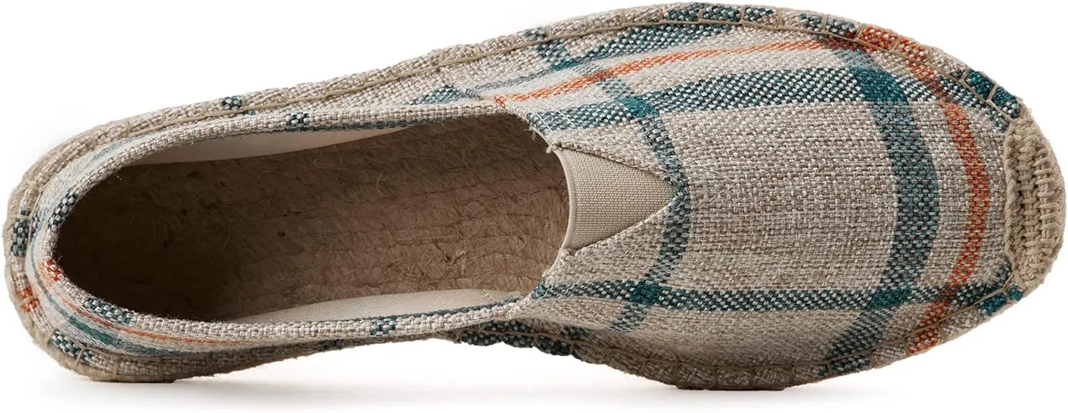 Espadrilles for Men with Flat Slip-on Fashion Casual Classic Canvas