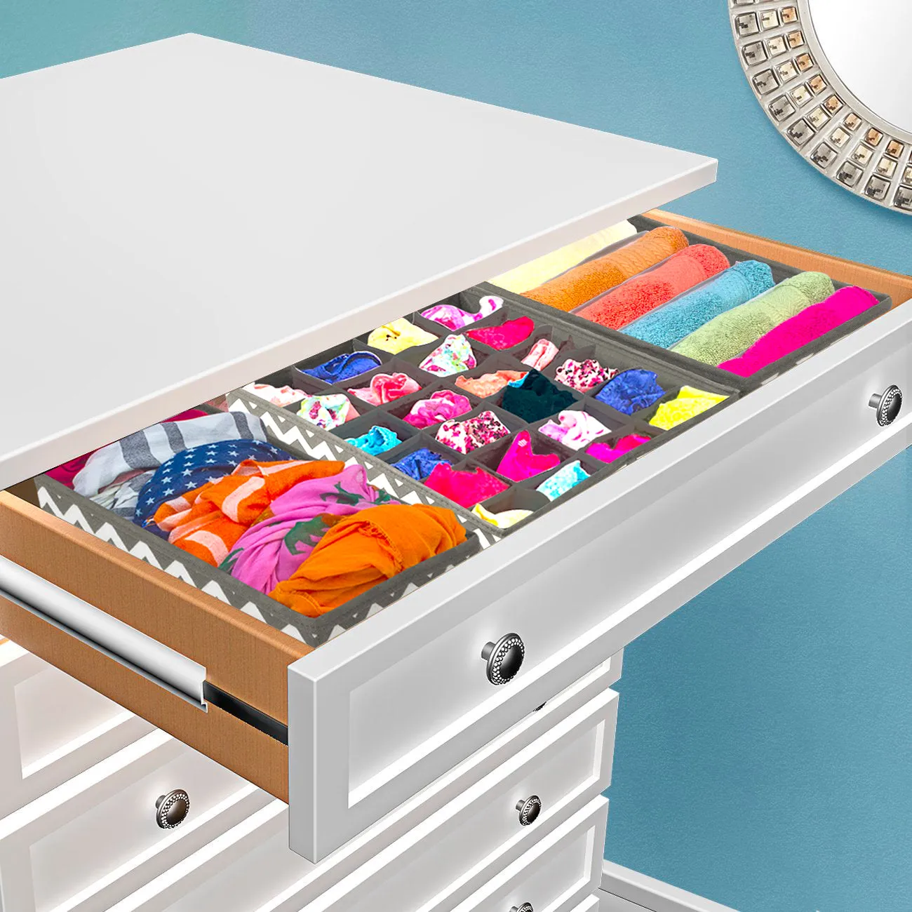 Foldable Drawer Dividers (4 Pc)