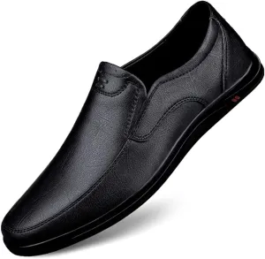 GEXECEUSS Men's Loafers Lightweight Driving Shoes Slip On Casual Penny Loafers Moccasin Flats Boat Shoes Anti-Slip Walking Shoes