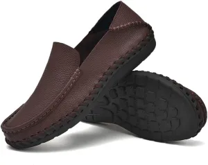 GEXECEUSS Men's Loafers Lightweight Driving Shoes Slip On Casual Penny Loafers Moccasin Flats Boat Shoes Anti-Slip Walking Shoes