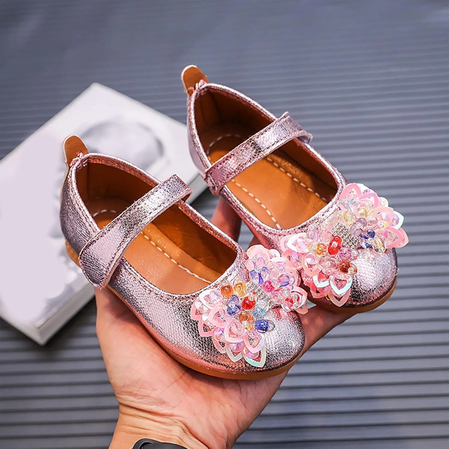 Girls Ballet Shoes Fashion Autumn Girls Casual Shoes Flat Lightweight Colorful Bow Cute Toddler First Walking Shoes