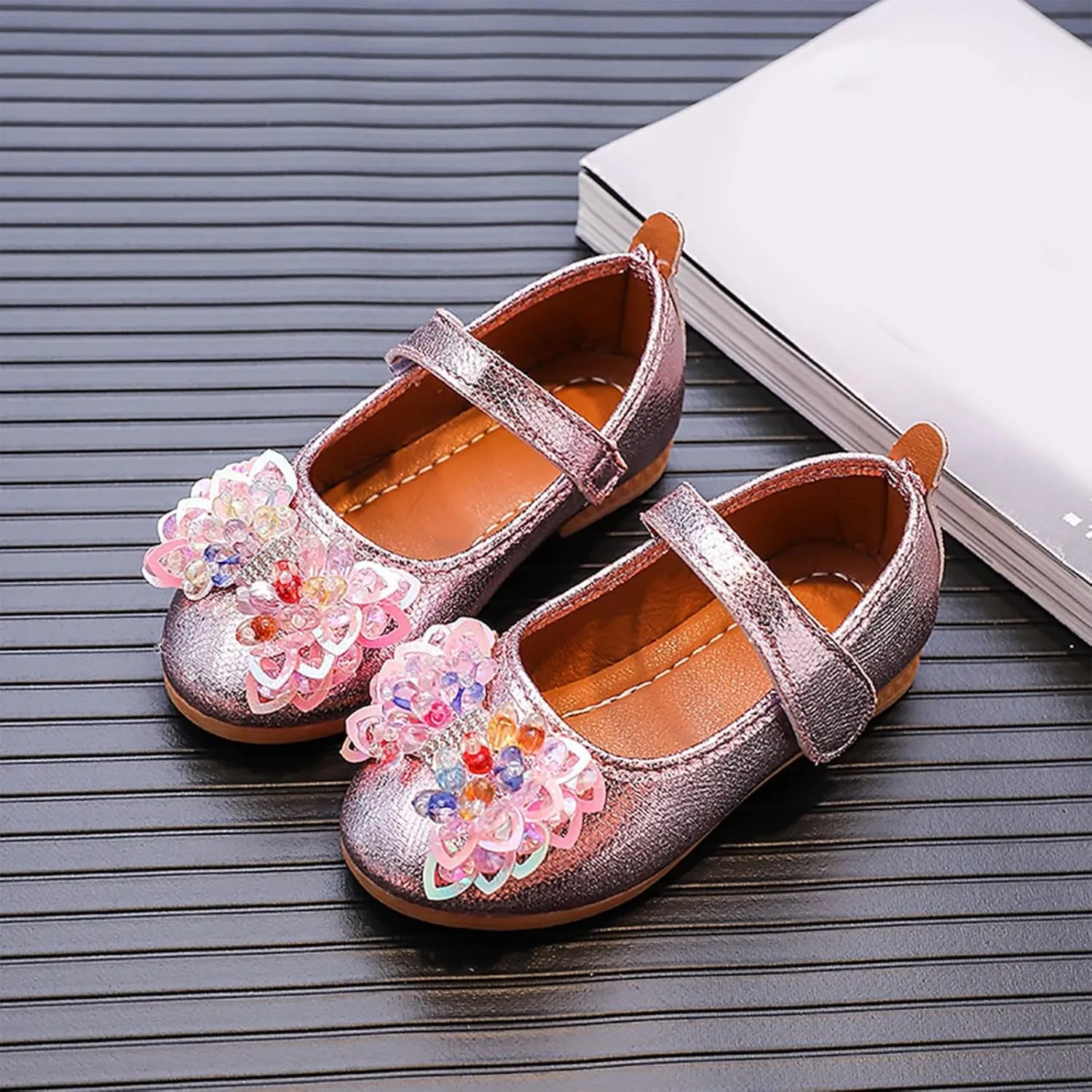 Girls Ballet Shoes Fashion Autumn Girls Casual Shoes Flat Lightweight Colorful Bow Cute Toddler First Walking Shoes