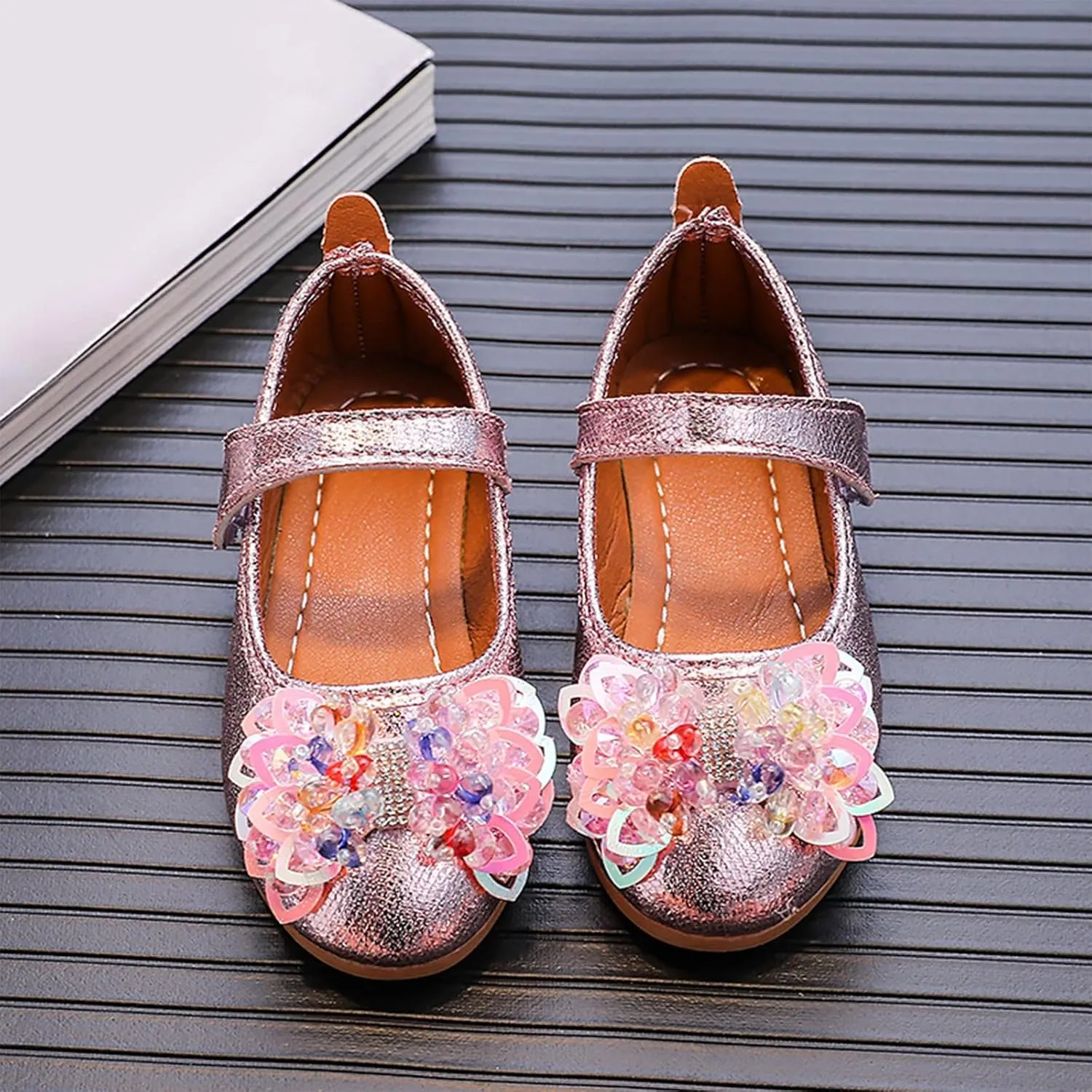 Girls Ballet Shoes Fashion Autumn Girls Casual Shoes Flat Lightweight Colorful Bow Cute Toddler First Walking Shoes
