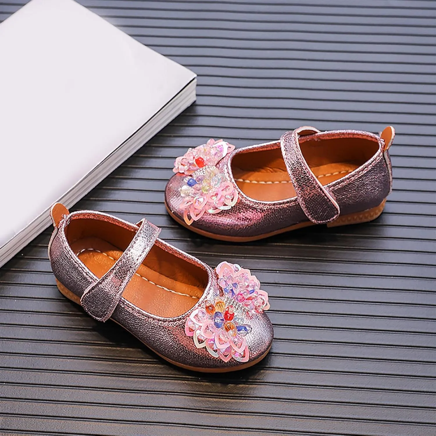 Girls Ballet Shoes Fashion Autumn Girls Casual Shoes Flat Lightweight Colorful Bow Cute Toddler First Walking Shoes