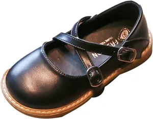 Girls Ballet Shoes Fashion Four Seasons Children Casual Shoes Girls Round Toe Flat Sole Thick Sole Lightweight Shoes