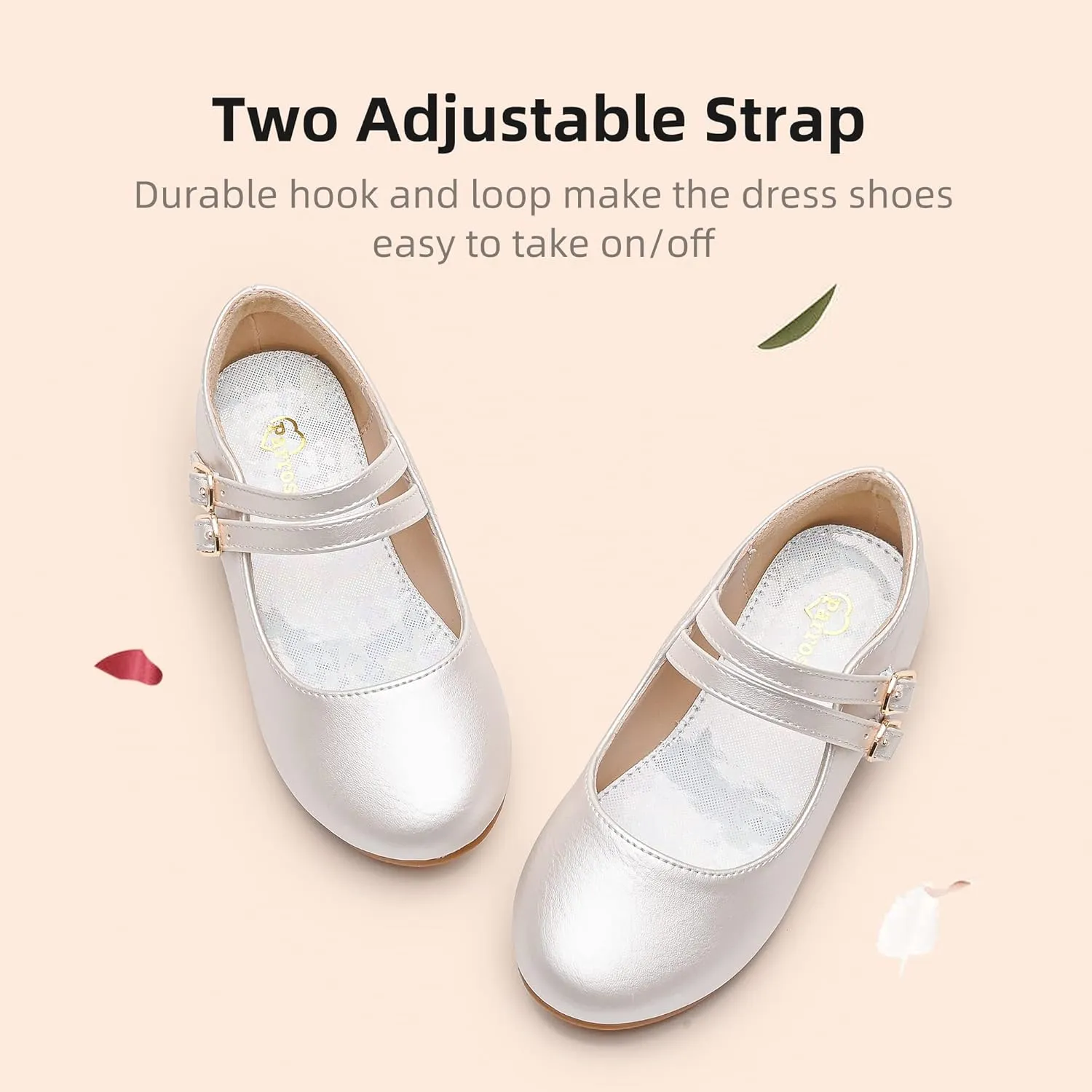 Girls Dress Shoes Princess Wedding Girls Flats Toddler Girl Shoes for Little Big Kids
