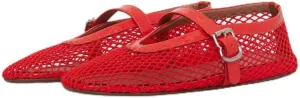 Goiphrri Ballet Flats Shoes for Women Fashion Summer Womens Flats Comfortable Dressy Buckle Strap Mary Jane Flats Round Toe Ballerina Flats for Women Wide Width Mesh Flats for Women