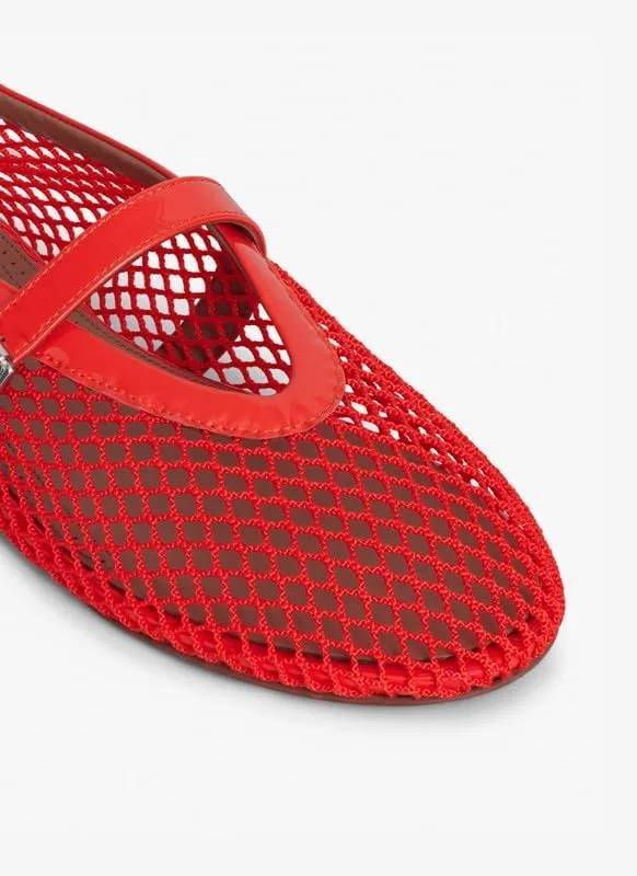 Goiphrri Ballet Flats Shoes for Women Fashion Summer Womens Flats Comfortable Dressy Buckle Strap Mary Jane Flats Round Toe Ballerina Flats for Women Wide Width Mesh Flats for Women