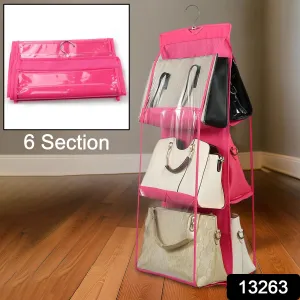 Hanging Shelf Bag Organizer - 6 Pockets
