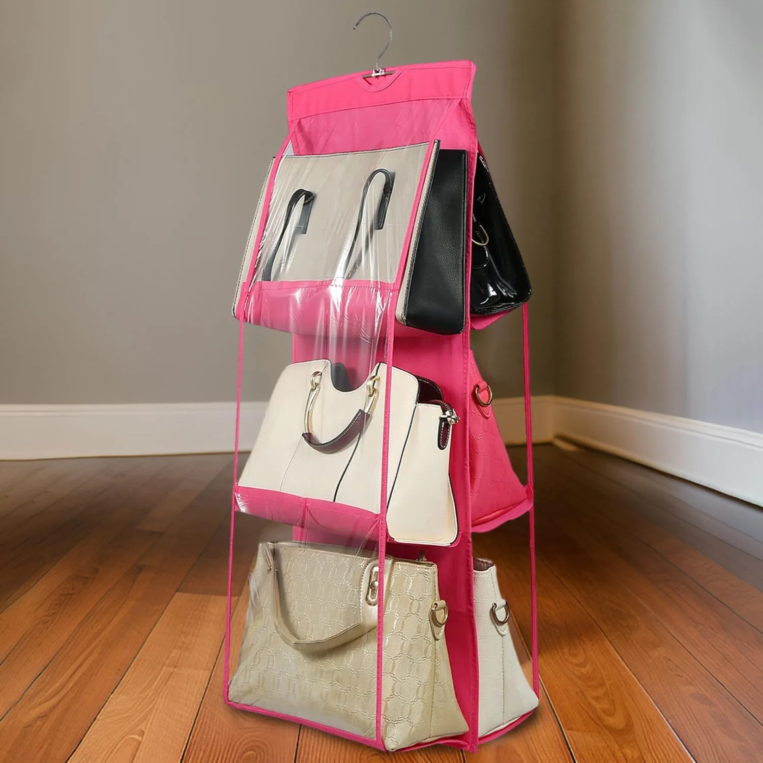 Hanging Shelf Bag Organizer - 6 Pockets