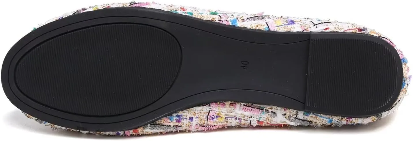 Hee grand Women Cute Slip-On Ballet Shoes Soft Solid Classic Round Toe Flats Comfort Lightweight Loafers Suede Dress Shoes