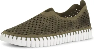 Ilse Jacobsen HORNBK Women's Tulip 139 Flat | Slip-On | Low-Top | Deep Olive | 39 EU/9 M US