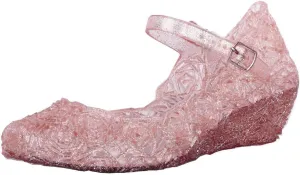 Infant Girl Light up Shoes Cosplay Sandals Princess Party Girls Wedge Kids Toddler Single Infant Baby Shoes Baby Shoes 12 Month Shoes Girl