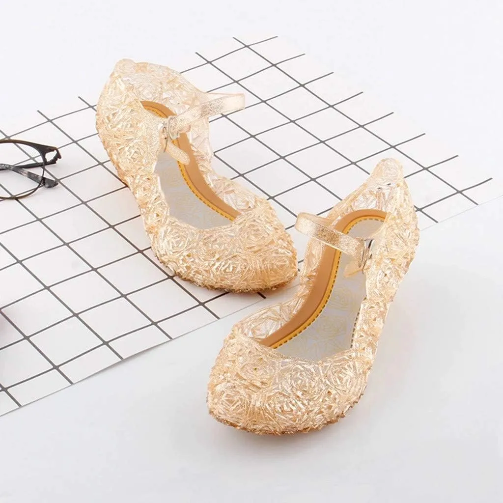 Infant Girl Light up Shoes Cosplay Sandals Princess Party Girls Wedge Kids Toddler Single Infant Baby Shoes Baby Shoes 12 Month Shoes Girl