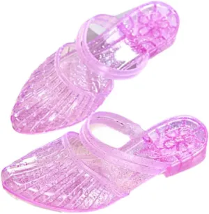 Jelly Mesh Ballet Flats for Women Clear Jelly Sandals Slip On Mule Slides Platform Breathable - Trendy No Slip Comfortable Walking Lightweight Running Beach Travel Cruise Vacation Standing All Day