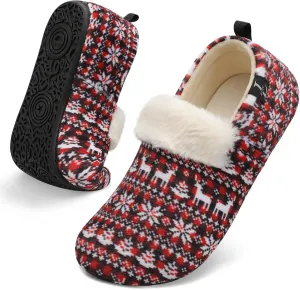 L-RUN Womens Mens Slippers Soft Curly Lightweight House Shoes Cozy Slippers with Fleece Lining for Indoor and Outdoor