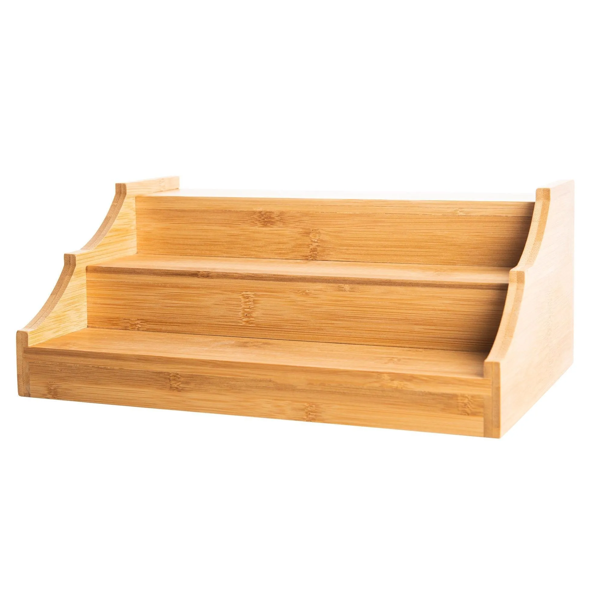Large Bamboo Shelf with 15 Bamboo Shaker Spice Jars Pack