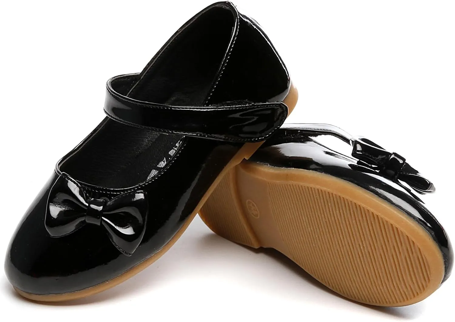 Little Flower Girls Gift Shoes Bow Dress Mary Jane Ballet Flats(Toddler/Little/Big Kid)
