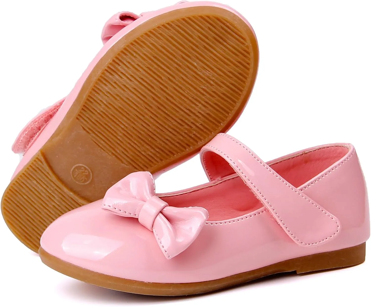 Little Flower Girls Gift Shoes Bow Dress Mary Jane Ballet Flats(Toddler/Little/Big Kid)